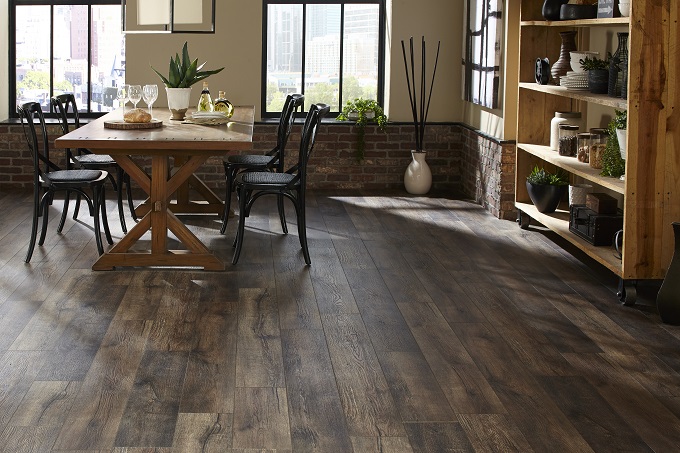 Dark Wood Flooring for Dining Room - Twenty and Oak