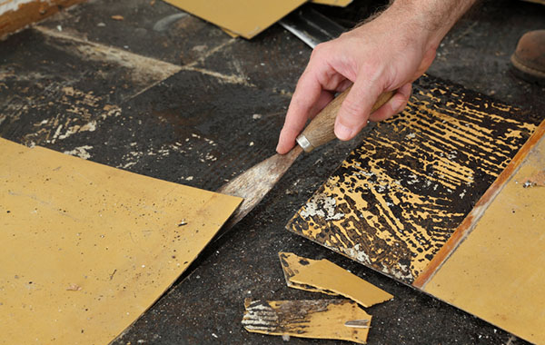 removing old vinyl tiles