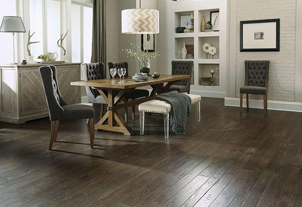 dining room in Somerset Handcrafted Collection in Royal Brown