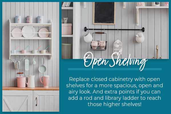 open shelving graphic