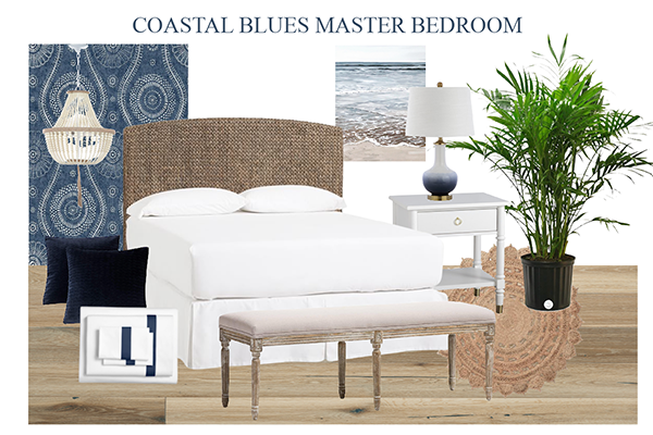 Coastal Master Bedroom horizontal