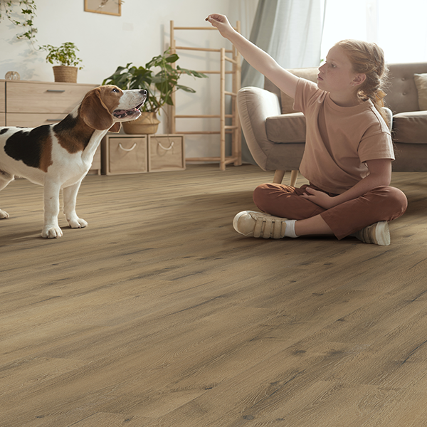 Azalea Lane Waterproof Luxury Vinyl Zion toddler walking on floors