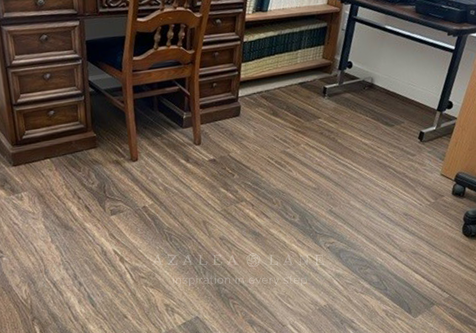 Azalea Lane Waterproof Luxury Vinyl Sequoia in family game room