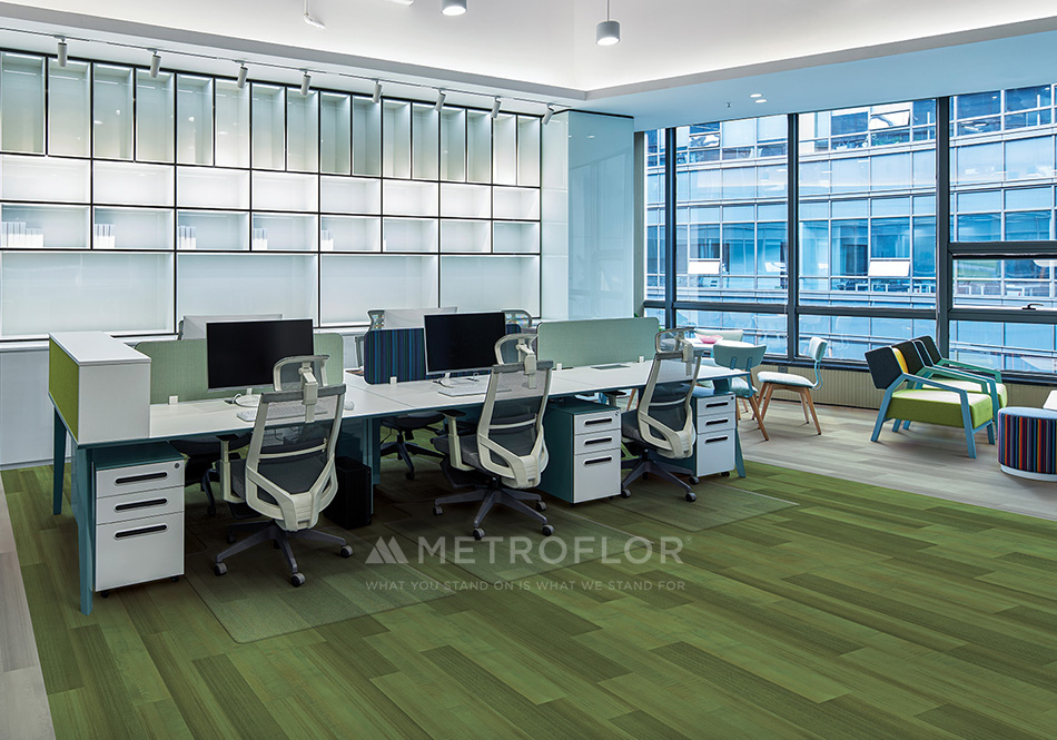 Metroflor, Deja New, Alleyway Kiwi Office Space