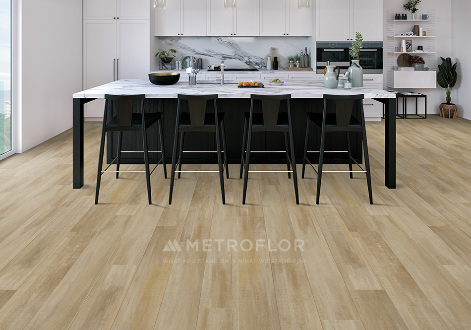 Metroflor, Deja New, Oak Framing Washed Sienna Kitchen