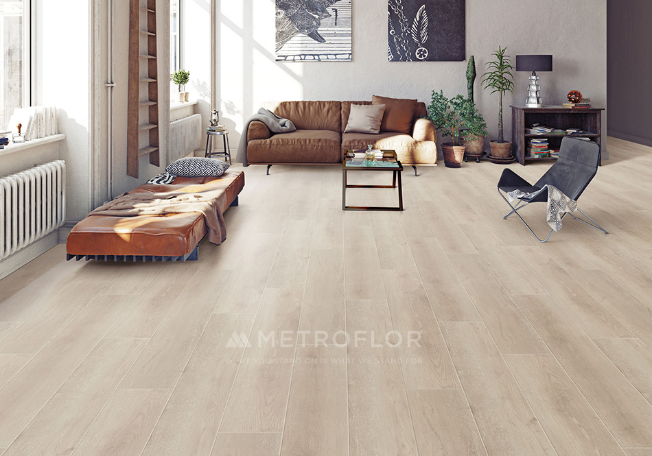 Metroflor Reserve Meadow Oak luxury vinyl in living room