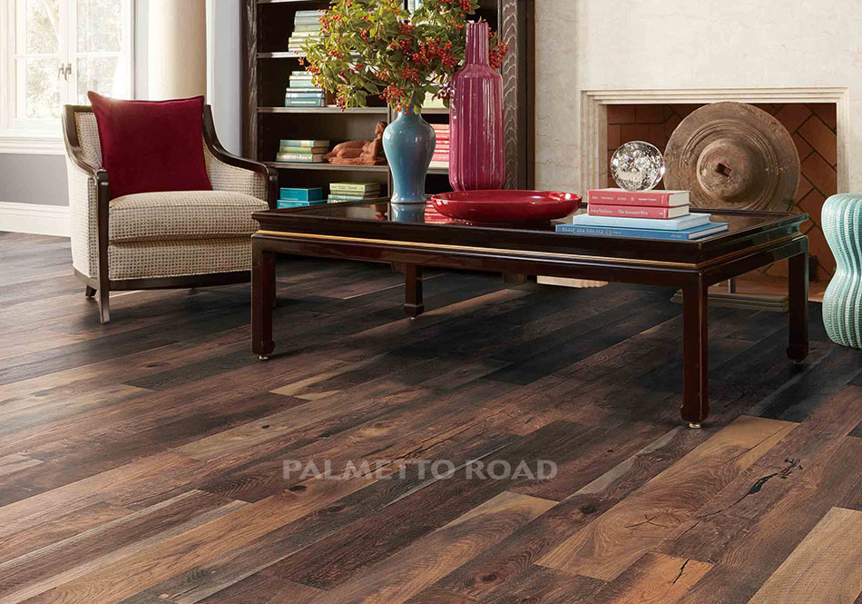 Palmetto Road Riviera hardwood color Bardot in living room