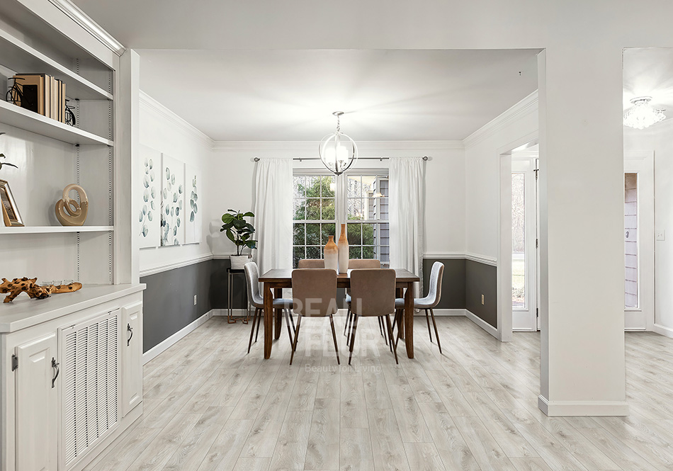 Beauflor, Encompass, Snowy Oak dining room