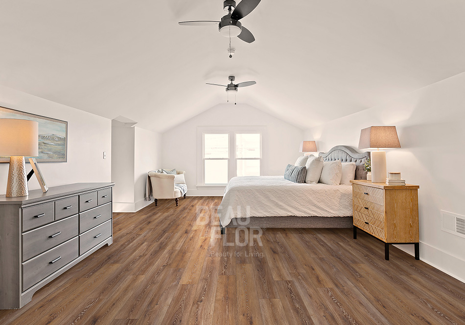 Beauflor, Encompass, Sunset Oak in bedroom